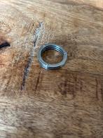 Boccia titanium ring zilver 17mm, Overige materialen, Gebruikt, Ophalen of Verzenden, Kleiner dan 17