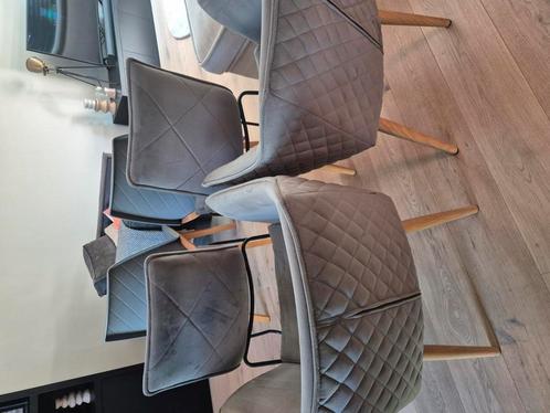 Riviera maison eetkamerstoelen 6 stuks prijs voor alle!, Huis en Inrichting, Stoelen, Gebruikt, Vijf, Zes of meer stoelen, Grijs