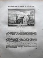 160 / Arkel de Kerk Kopergravure 1732, Antiek en Kunst, Kunst | Etsen en Gravures, Ophalen of Verzenden