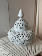 Mooie lamp oosterse stijl Wit metaal, leuk effect op de muur, Ophalen of Verzenden, Zo goed als nieuw, Metaal, Minder dan 50 cm