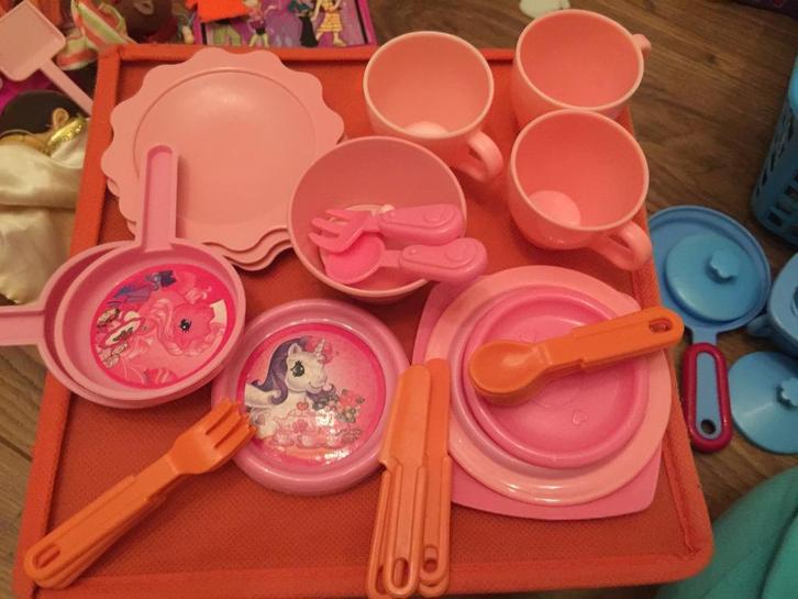 Roze kunststof thee set speel theeset My little Pony, Kinderen en Baby's, Speelgoed | My Little Pony, Nieuw, Ophalen of Verzenden