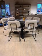 *VOORRAAD* 6 Eetkamerstoel Padola Sand €774 NU VOOR €699 (9), Nieuw, Ophalen of Verzenden, Eetkamerstoelen Stoelen stof alpine sand zand