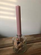 Kandelaar met droogbloemen, Overige materialen, Ophalen of Verzenden, Zo goed als nieuw, Kandelaar