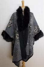 Wol mix poncho/vest met fake fur kraag van Rino & Pelle!L/XL, Kleding | Dames, Truien en Vesten, Verzenden, Zo goed als nieuw