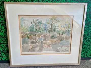 Aquarel gekocht via de Kunstveiling - van een mooi bloemstuk