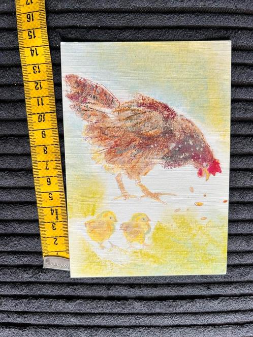 170. Kaart illustr Kip kuiken Carla Grillis, Verzamelen, Ansichtkaarten | Themakaarten, Ongelopen, Ophalen of Verzenden