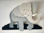 Mooie houten olifant wanddecoratie., Ophalen, Zo goed als nieuw
