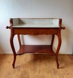 mooie oude wastafel met marmeren plaat, Antiek en Kunst, Ophalen