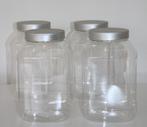 4x 3,5 liter pot met deksel voor voedingsproducten cookiejar, Ophalen of Verzenden, Nieuw, Pot, Bus of Blik
