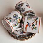 6 Stuks Chinese theekopjes porselein handgeschilderd, Antiek en Kunst, Ophalen of Verzenden