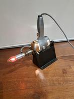 Vintage industriële handgemaakte boormachine lamp, Ophalen of Verzenden, Zo goed als nieuw, Minder dan 50 cm