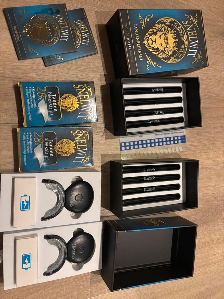 Tandenbleek Set – bijna nieuw (1x gebruikt) + extra strips, Sieraden, Tassen en Uiterlijk, Uiterlijk | Mondverzorging, Zo goed als nieuw
