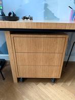 Prachtige bamboe greeploze ladenkast, Huis en Inrichting, Ophalen, 50 tot 100 cm, Zo goed als nieuw, 3 of 4 laden