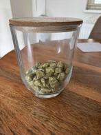 3 mooie glasen koek snoep of rommeltjes potten van glas, Ophalen, Zo goed als nieuw, Glas, Pot, Bus of Blik