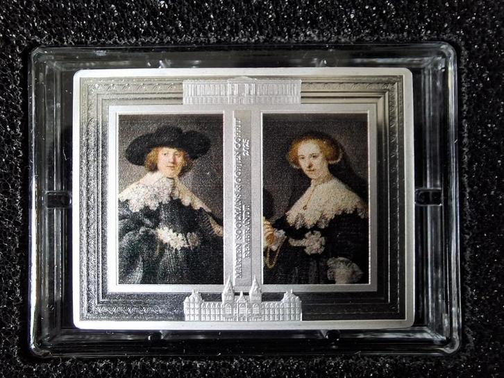 Frankrijk zilveren 10 euro 2025 Rembrandt proof, Postzegels en Munten, Munten | Europa | Euromunten, Losse munt, 10 euro, Frankrijk
