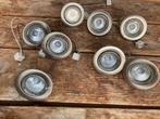 8 RVS spots, Ophalen of Verzenden, Gebruikt
