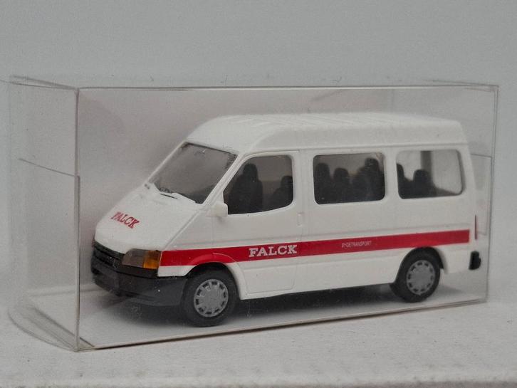 Ford Transit - Falck Ziekenvervoer Denemarken - Rietze 1/87, Hobby en Vrije tijd, Modelauto's | 1:87, Zo goed als nieuw, Auto