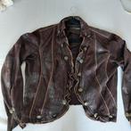 Leuk blazerjasje met ruches, maat 38-40, Maat 38/40 (M), Bruin, Ophalen of Verzenden, Jasje