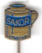 SAKOR Utrecht collectebus koper speldje ( X_084 ), Verzenden, Zo goed als nieuw, Merk, Speldje of Pin