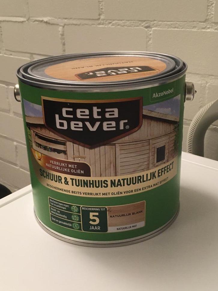 Cetabever Beits Natuurlijk Blank Schuur en Tuinhuis, Doe-het-zelf en Verbouw, Verf, Beits en Lak, Nieuw, Beits, Minder dan 5 liter