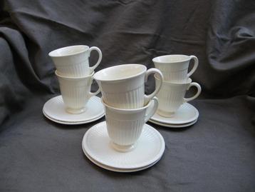 Wedgwood EDME 6 puntgave koffie kop en schotels voor € 18,00 beschikbaar voor biedingen