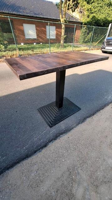 11 horeca tafels 100x50cm kaarttafels bistro cafe + stoelen  beschikbaar voor biedingen