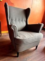 fauteuil IKEA armchair STRANDMON Nordvalla dark grey, Ophalen, Zo goed als nieuw, 75 tot 100 cm, 75 tot 100 cm