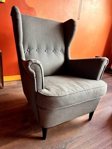 fauteuil IKEA armchair STRANDMON Nordvalla dark grey beschikbaar voor biedingen