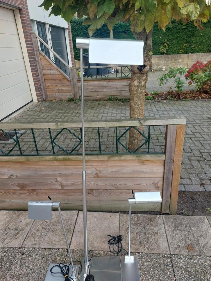 Vintage Vloerlamp met Drie Lampen, Huis en Inrichting, Lampen | Vloerlampen, Gebruikt, 150 tot 200 cm, Metaal, Ophalen of Verzenden