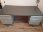 2 Stalen Bureau's met Lades, Huis en Inrichting, Bureaus, Ophalen, Gebruikt, Bureau