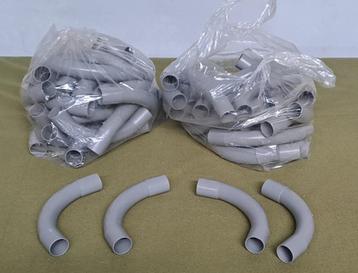 2 x 25 stuks Pipelife Polvalit bocht grijs 25 mm NIEUW beschikbaar voor biedingen