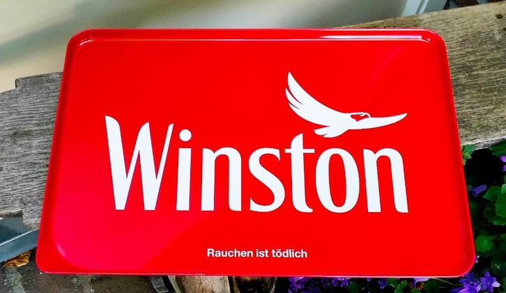Winston Sigaretten Reclame Dienblad Serveerblad - Als Nieuw, Verzamelen, Merken en Reclamevoorwerpen, Zo goed als nieuw, Gebruiksvoorwerp