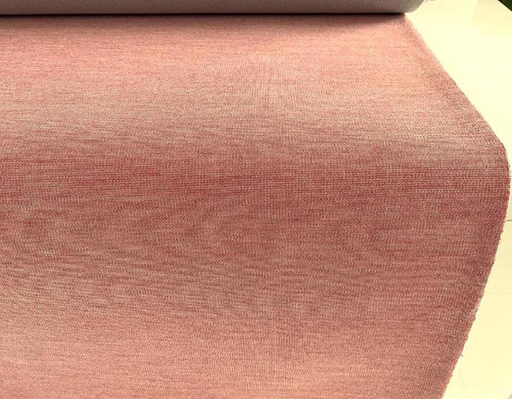 Kvadrat Uniform Melange; roze tinten; restant meubelstof, Hobby en Vrije tijd, Stoffen en Lappen, Nieuw, Wol, 30 tot 120 cm, 30 tot 200 cm