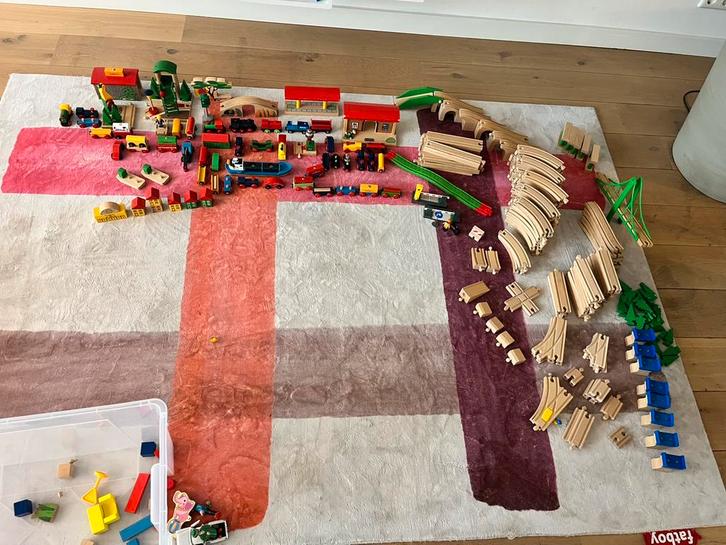 Grote mix van BRIO & Eichhorn – Compleet treinbaanpakket, Kinderen en Baby's, Speelgoed | Bouwstenen, Zo goed als nieuw, Ophalen of Verzenden