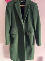 Donkergroene mantel Zara (Manteco) maat S, Kleding | Dames, Jassen | Winter, Zara, Ophalen of Verzenden, Maat 36 (S), Gedragen
