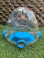 Ferplast speelhuis Gym met looprad + woonruimte lab hamster, Ophalen of Verzenden, Zo goed als nieuw, Loopwiel of Rad