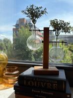 Stek station vaasjes / Stek glaasjes, Gebruikt, Overige kleuren, Ophalen of Verzenden, Glas