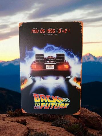Blikken reclame bord Back to the Future beschikbaar voor biedingen