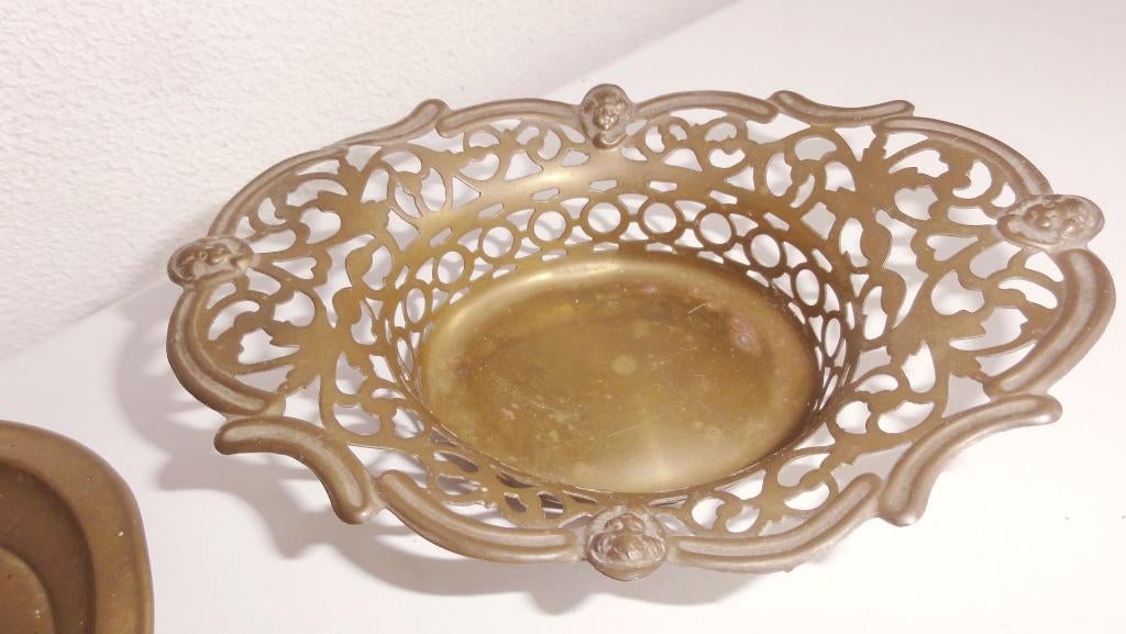 Schaaltje antiek koper schaaltje, mooi uitgewerkt, Antiek en Kunst, Antiek | Koper en Brons, Ophalen of Verzenden