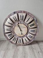 Clayre & Eef Wandklok 80 cm, Huis en Inrichting, Woonaccessoires | Klokken, Ophalen, Zo goed als nieuw, Analoog, Wandklok