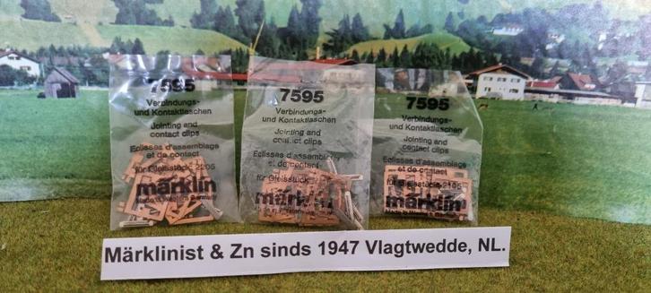 Marklin Verbindings- en contactmoffen 7595, Hobby en Vrije tijd, Modeltreinen | H0, Nieuw, Rails, Wisselstroom, Märklin, Analoog