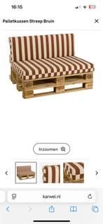 Gezocht: palletkussen bruin-wit Karwei, Verzenden, Zo goed als nieuw