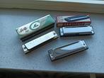 mondharmonica, 3 stuks, kleine versie, 10 cm., Antiek en Kunst, Ophalen of Verzenden