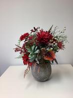 Mooi warm rood stuk in stenen pot 60 hoog, Huis en Inrichting, Woonaccessoires | Kunstplanten en Kunstbloemen, Ophalen, Zo goed als nieuw