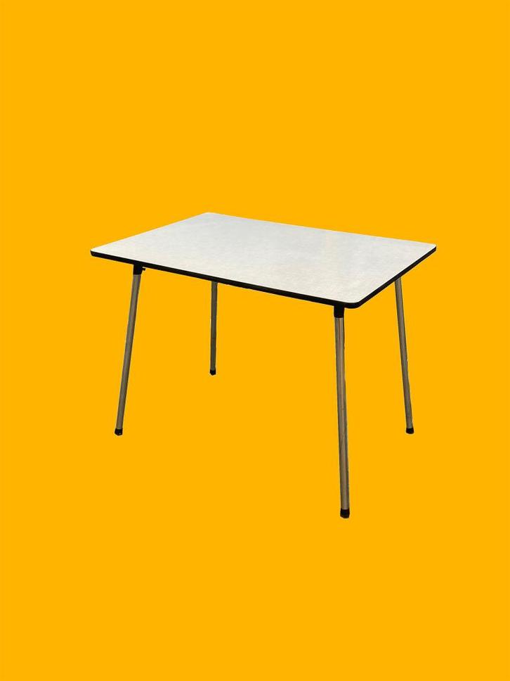 80s Formica tafel bureau sidetable vintage retro eettafel 1, Huis en Inrichting, Bureaus, Gebruikt, Ophalen