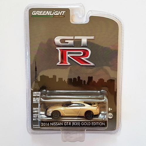 Greenlight 2016 Nissan GT-R (R35) Gold Edition 1:64, Hobby en Vrije tijd, Modelauto's | Overige schalen, Nieuw, Auto, Verzenden