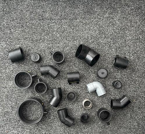 Geberit elektrolas hulpstukken – 20 stuks – diverse PE maten, Doe-het-zelf en Verbouw, Buizen en Afvoer, Zo goed als nieuw, Ophalen of Verzenden