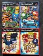 PS2 Set Buzz Big Quiz en Junior Robojam Monsters - ook los, Puzzel en Educatief, Ophalen of Verzenden, Zo goed als nieuw, 3 spelers of meer