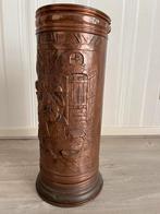 Antieke Rood Koperen Paraplubak, Antiek en Kunst, Ophalen, Koper