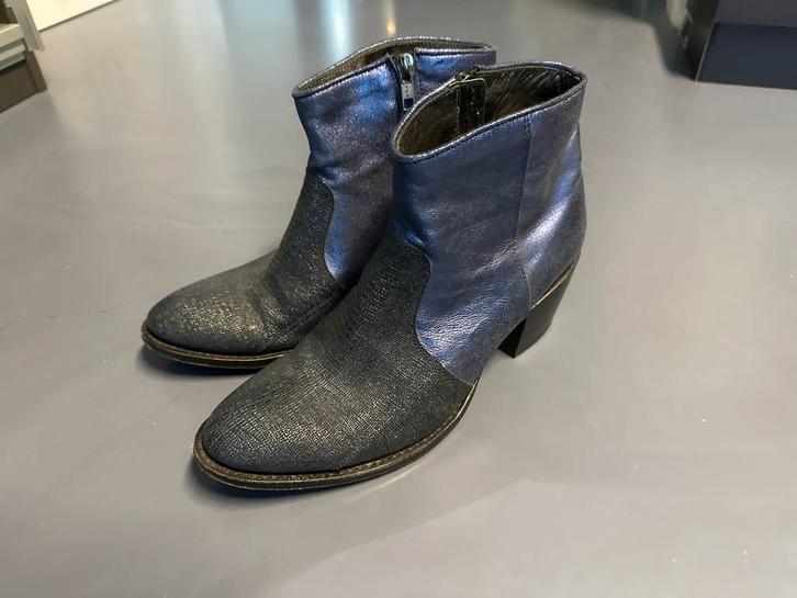 Sendra Cowboylaarzen Blauw Metallic Maat 40, Kleding | Dames, Schoenen, Zo goed als nieuw, Lage of Enkellaarzen, Blauw, Ophalen of Verzenden